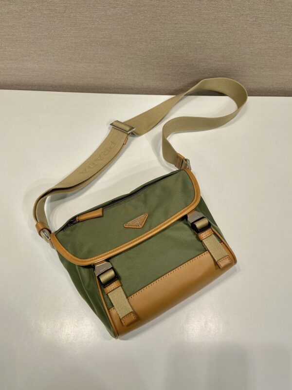 Prada Re-Nylon and leather shoulder bag