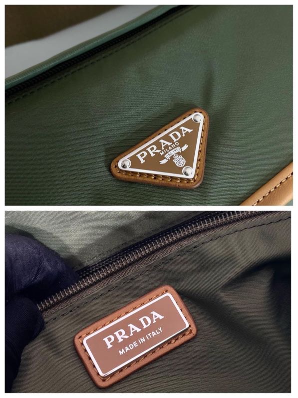 Prada Re-Nylon and leather shoulder bag
