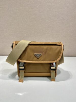 Prada Re-Nylon and leather shoulder bag