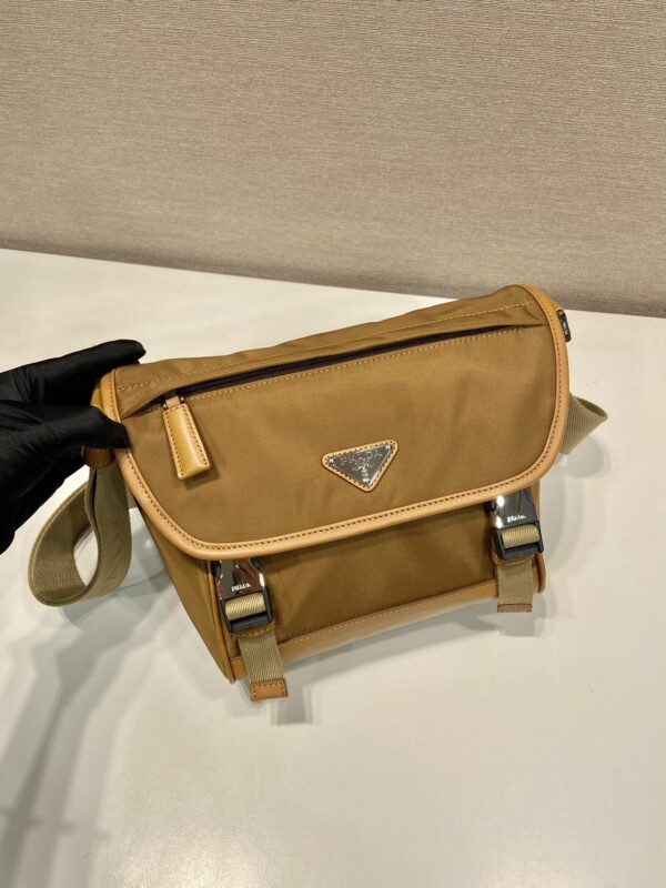 Prada Re-Nylon and leather shoulder bag