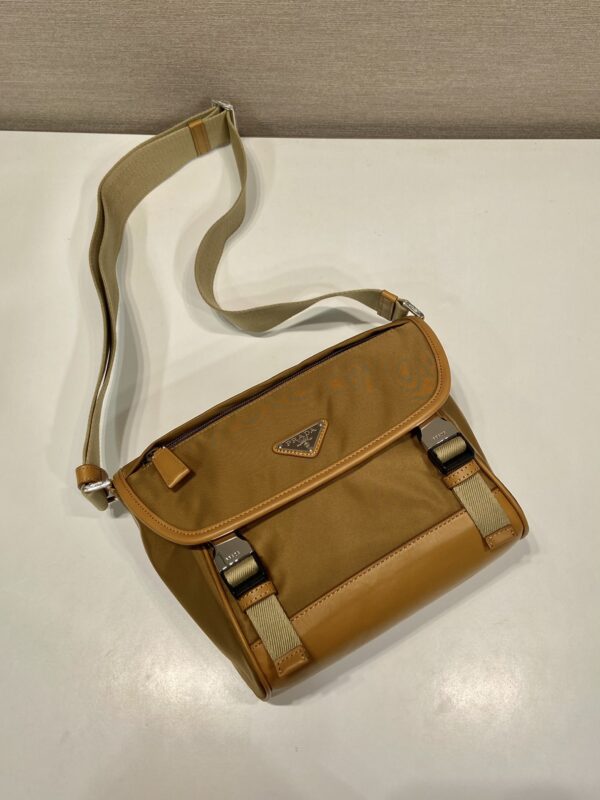 Prada Re-Nylon and leather shoulder bag