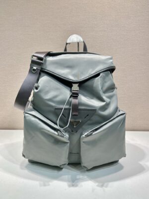 Prada Re-Nylon and leather backpack