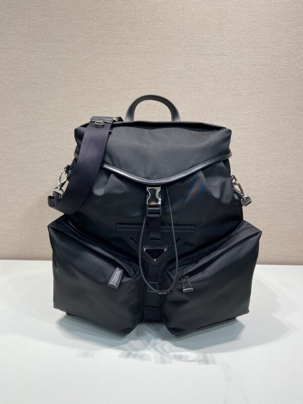 Prada Re-Nylon and leather backpack