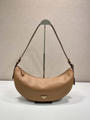 Prada Demi-lune large leather shoulder bag