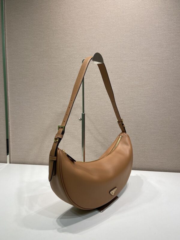 Prada Demi-lune large leather shoulder bag