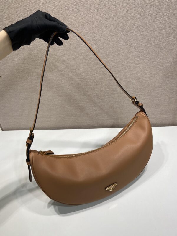 Prada Demi-lune large leather shoulder bag