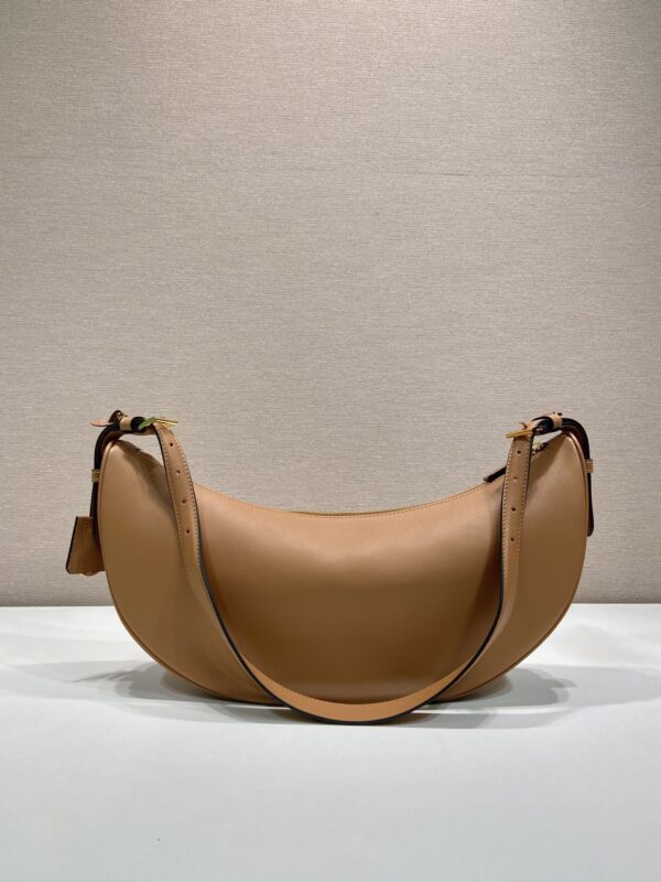 Prada Demi-lune large leather shoulder bag