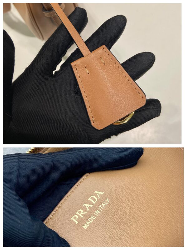 Prada Demi-lune large leather shoulder bag