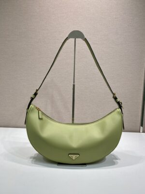 Prada Demi-lune large leather shoulder bag
