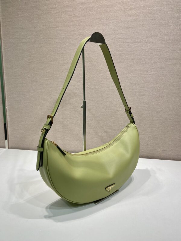 Prada Demi-lune large leather shoulder bag
