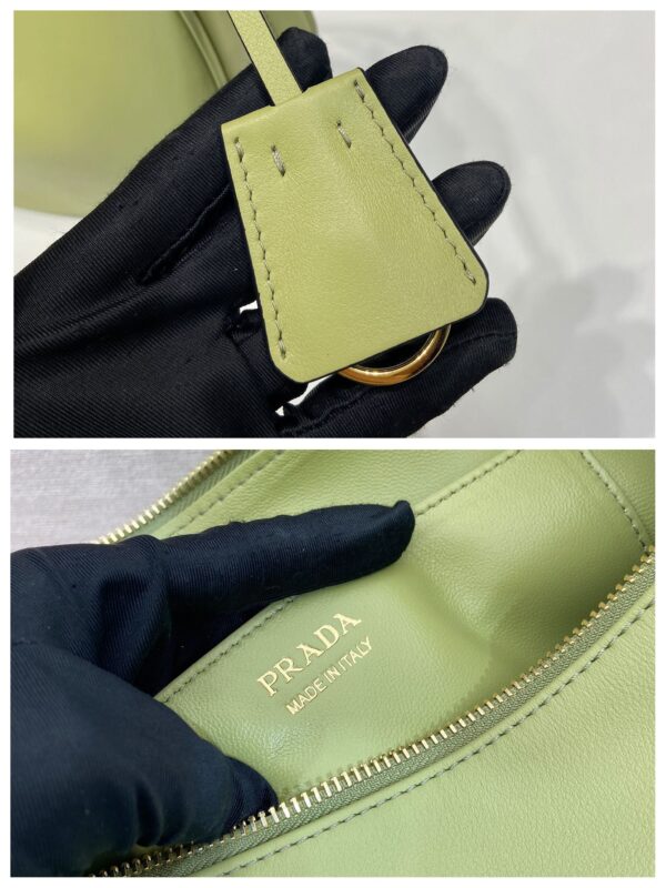 Prada Demi-lune large leather shoulder bag