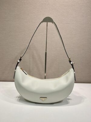 Prada Demi-lune large leather shoulder bag