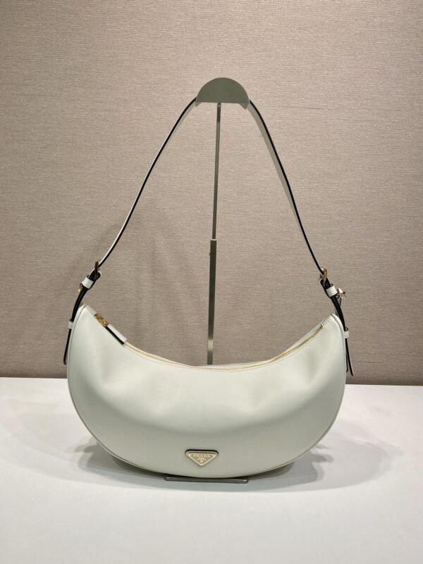 Prada Demi-lune large leather shoulder bag