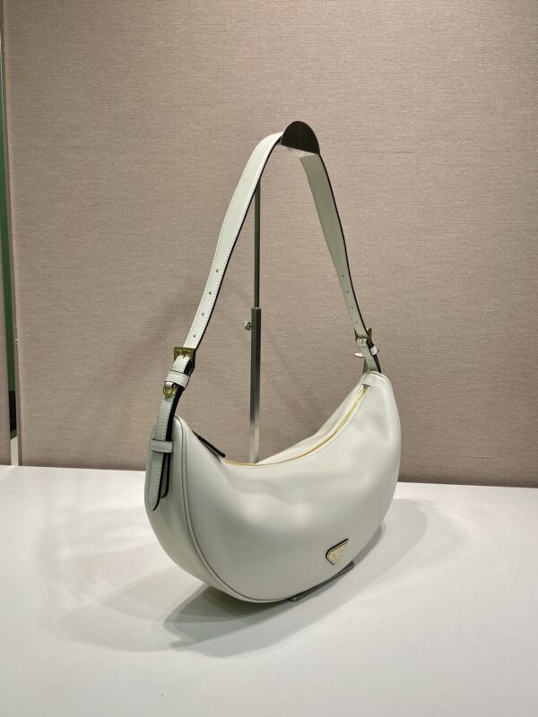 Prada Demi-lune large leather shoulder bag