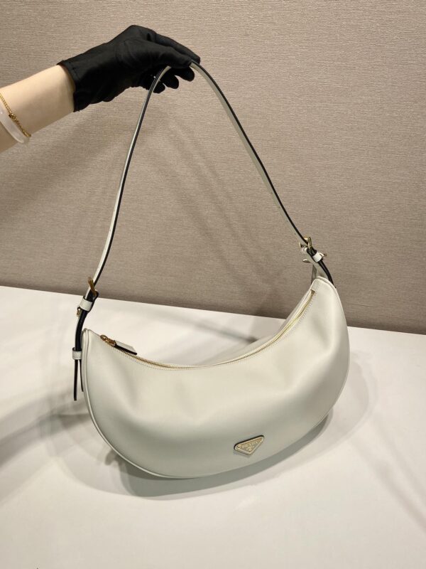 Prada Demi-lune large leather shoulder bag