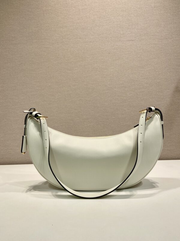 Prada Demi-lune large leather shoulder bag