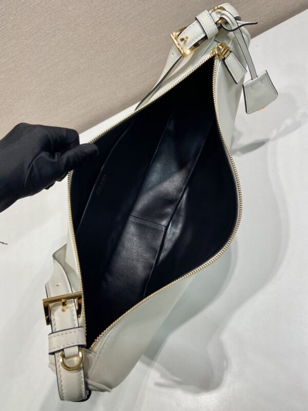 Prada Demi-lune large leather shoulder bag