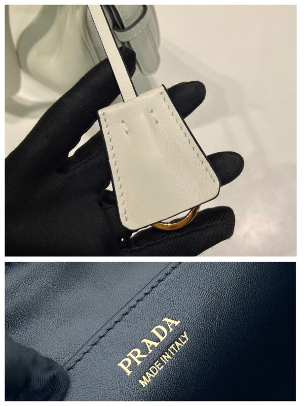 Prada Demi-lune large leather shoulder bag