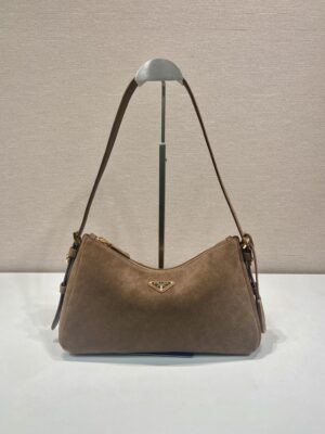 Prada Aim??e medium suede shoulder bag