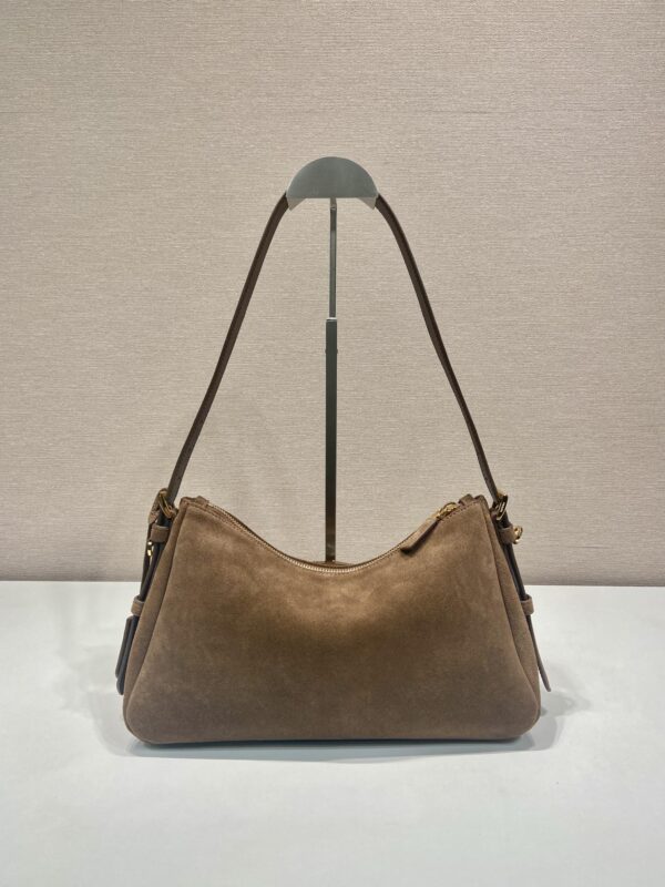 Prada Aim??e medium suede shoulder bag