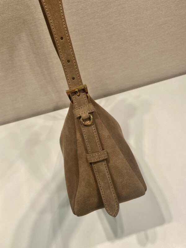 Prada Aim??e medium suede shoulder bag