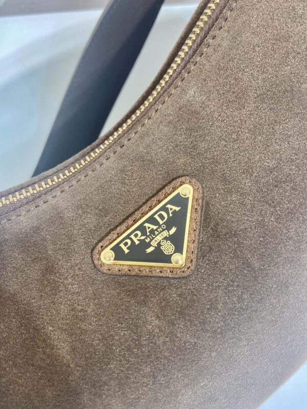 Prada Aim??e medium suede shoulder bag