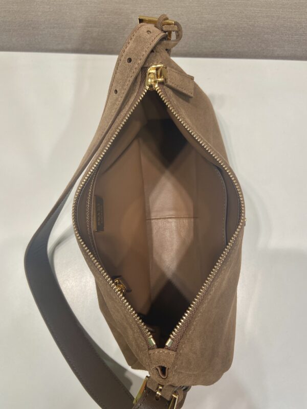 Prada Aim??e medium suede shoulder bag