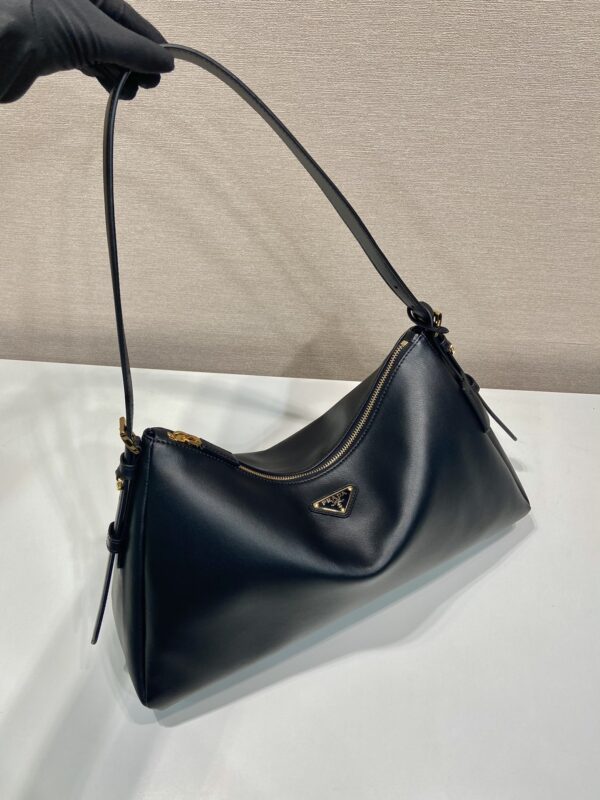 Prada Demi-lune large leather shoulder bag