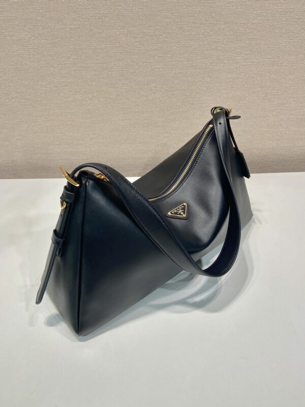 Prada Demi-lune large leather shoulder bag