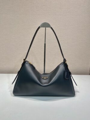 Prada Demi-lune large leather shoulder bag