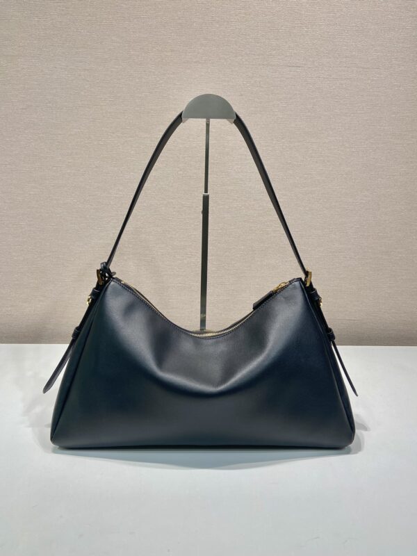 Prada Demi-lune large leather shoulder bag