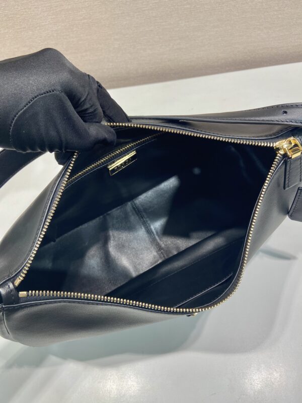 Prada Demi-lune large leather shoulder bag