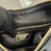 Prada Demi-lune large leather shoulder bag