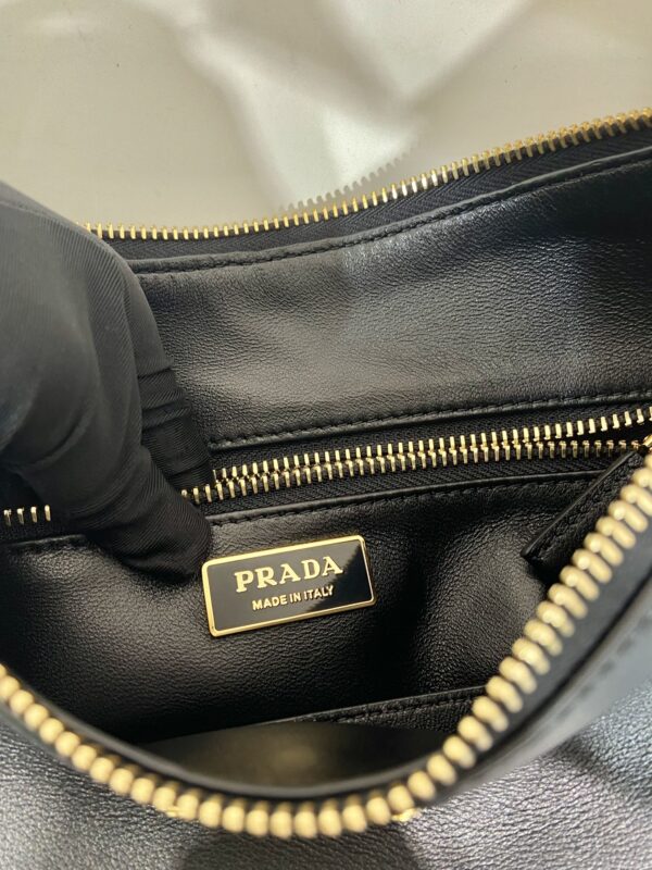 Prada Demi-lune large leather shoulder bag
