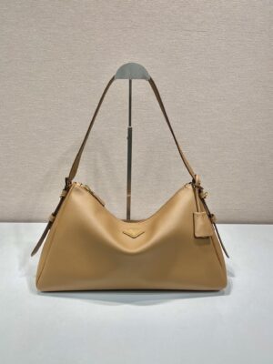 Prada Demi-lune large leather shoulder bag