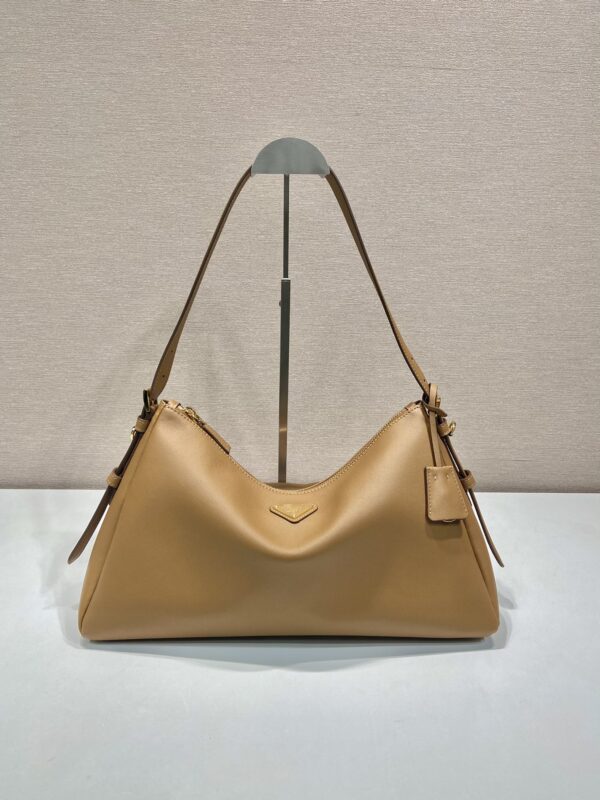 Prada Demi-lune large leather shoulder bag