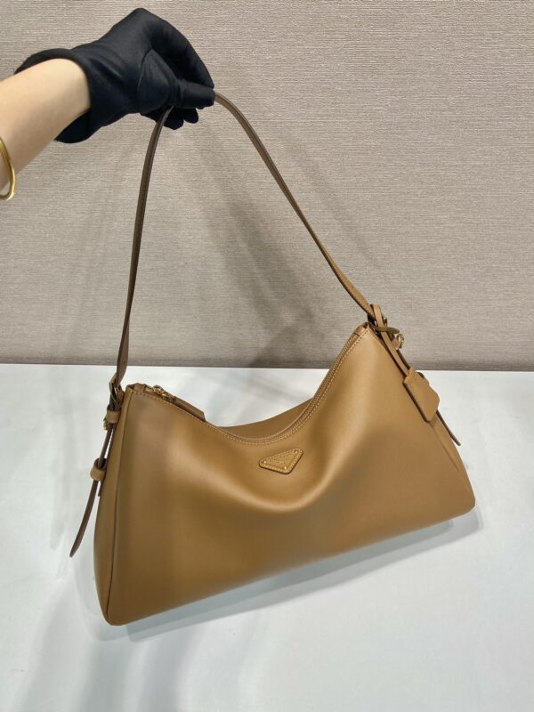 Prada Demi-lune large leather shoulder bag