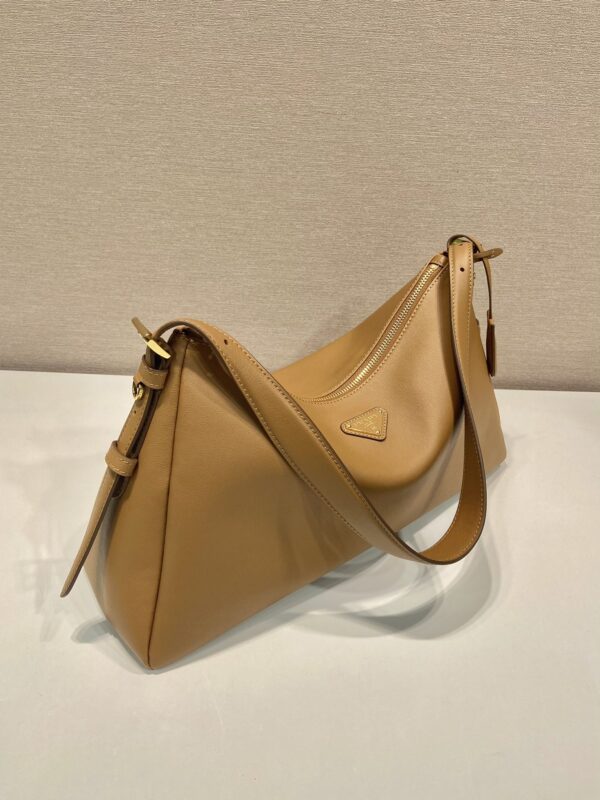 Prada Demi-lune large leather shoulder bag