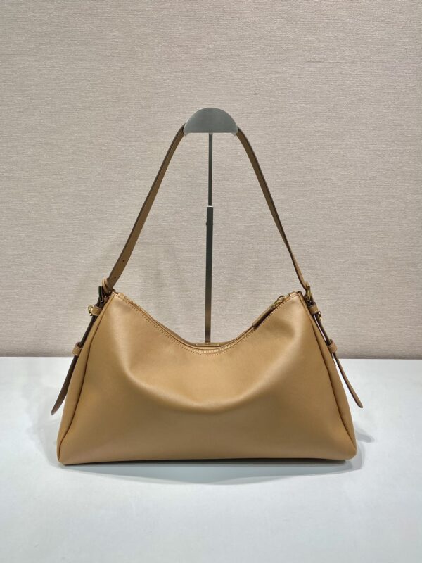 Prada Demi-lune large leather shoulder bag