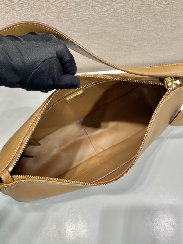 Prada Demi-lune large leather shoulder bag