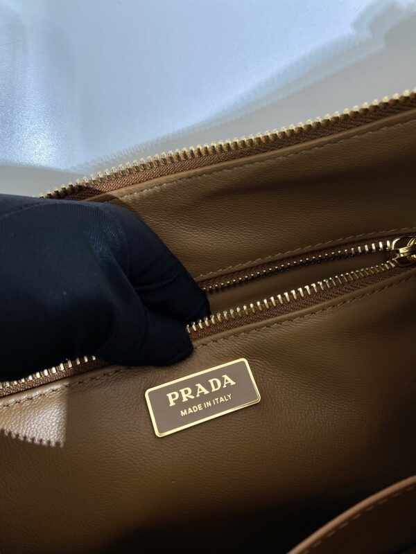 Prada Demi-lune large leather shoulder bag