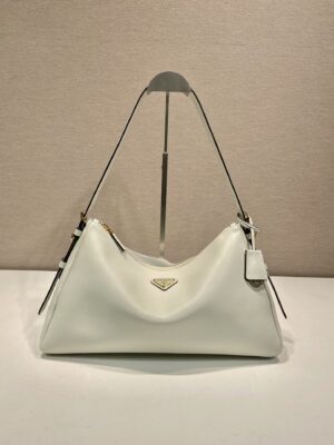Prada Demi-lune large leather shoulder bag