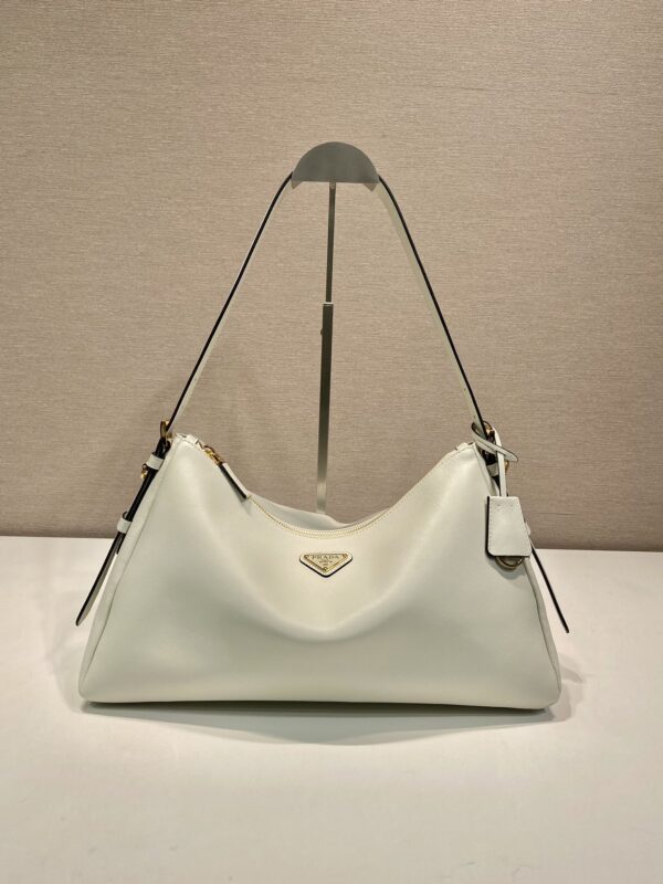 Prada Demi-lune large leather shoulder bag
