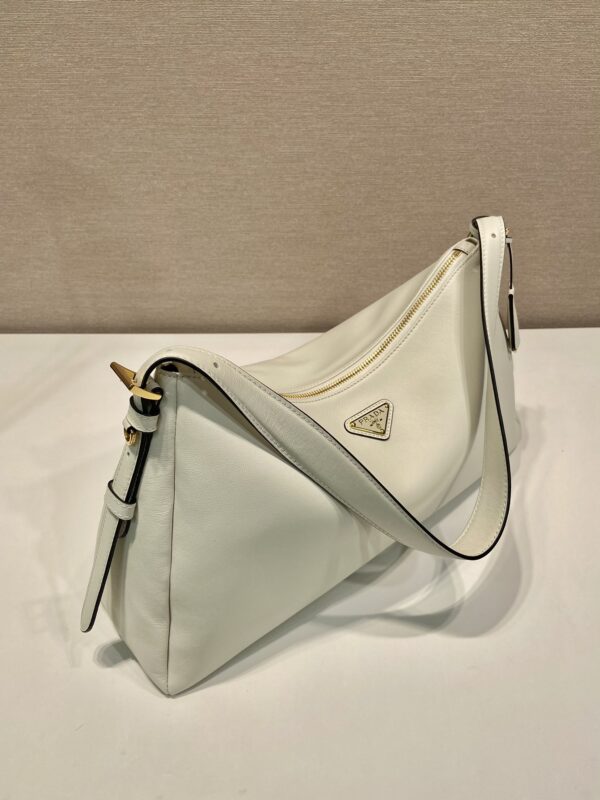 Prada Demi-lune large leather shoulder bag