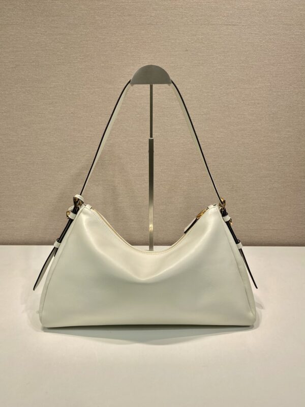 Prada Demi-lune large leather shoulder bag