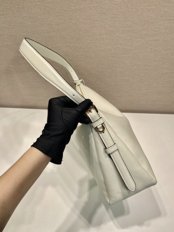 Prada Demi-lune large leather shoulder bag