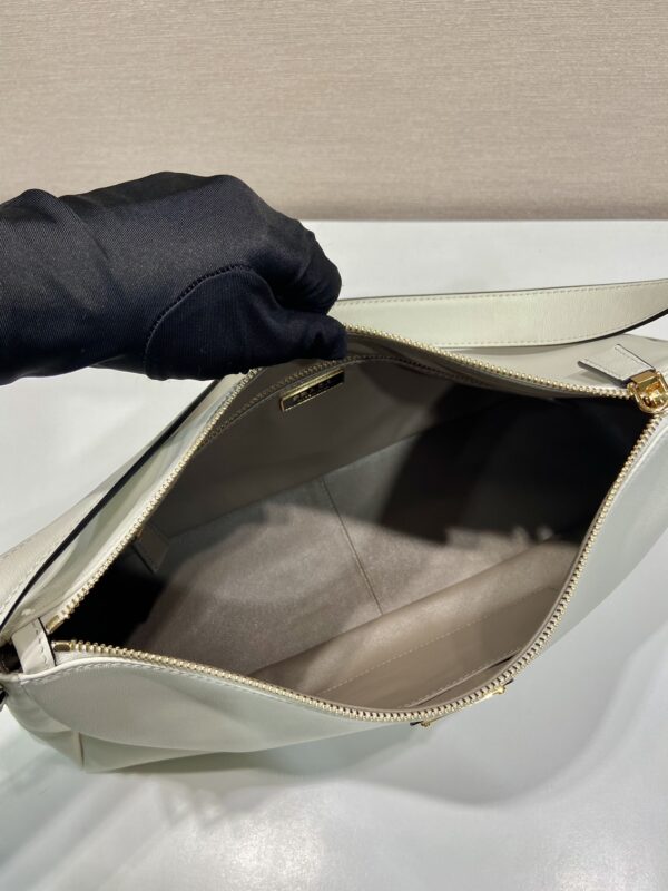 Prada Demi-lune large leather shoulder bag