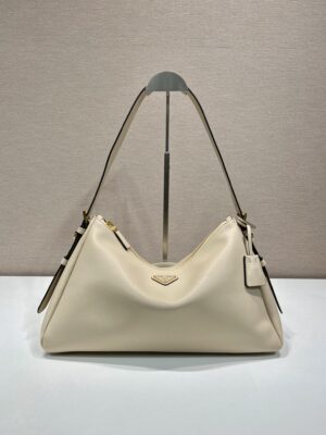 Prada Demi-lune large leather shoulder bag
