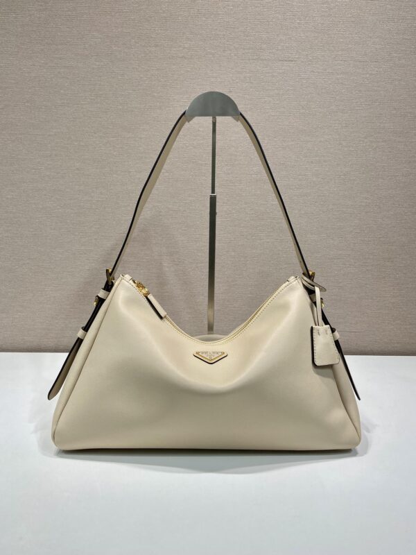 Prada Demi-lune large leather shoulder bag