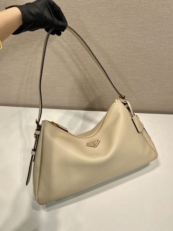 Prada Demi-lune large leather shoulder bag